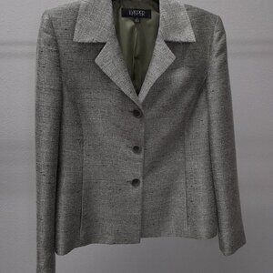 Kasper Suit Jacket - Subtle Shimmery Green Blazer